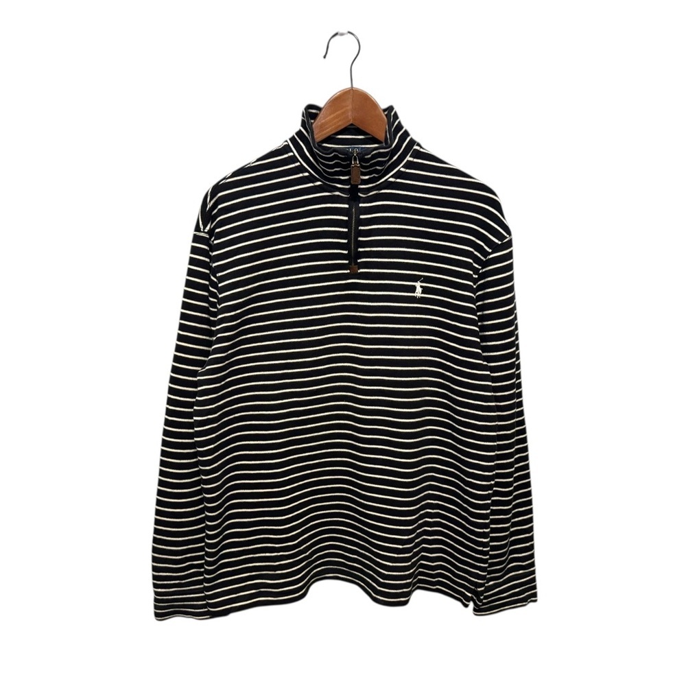 🐎 Polo Ralph Lauren Quarter Zip Knit Sweater size Medium